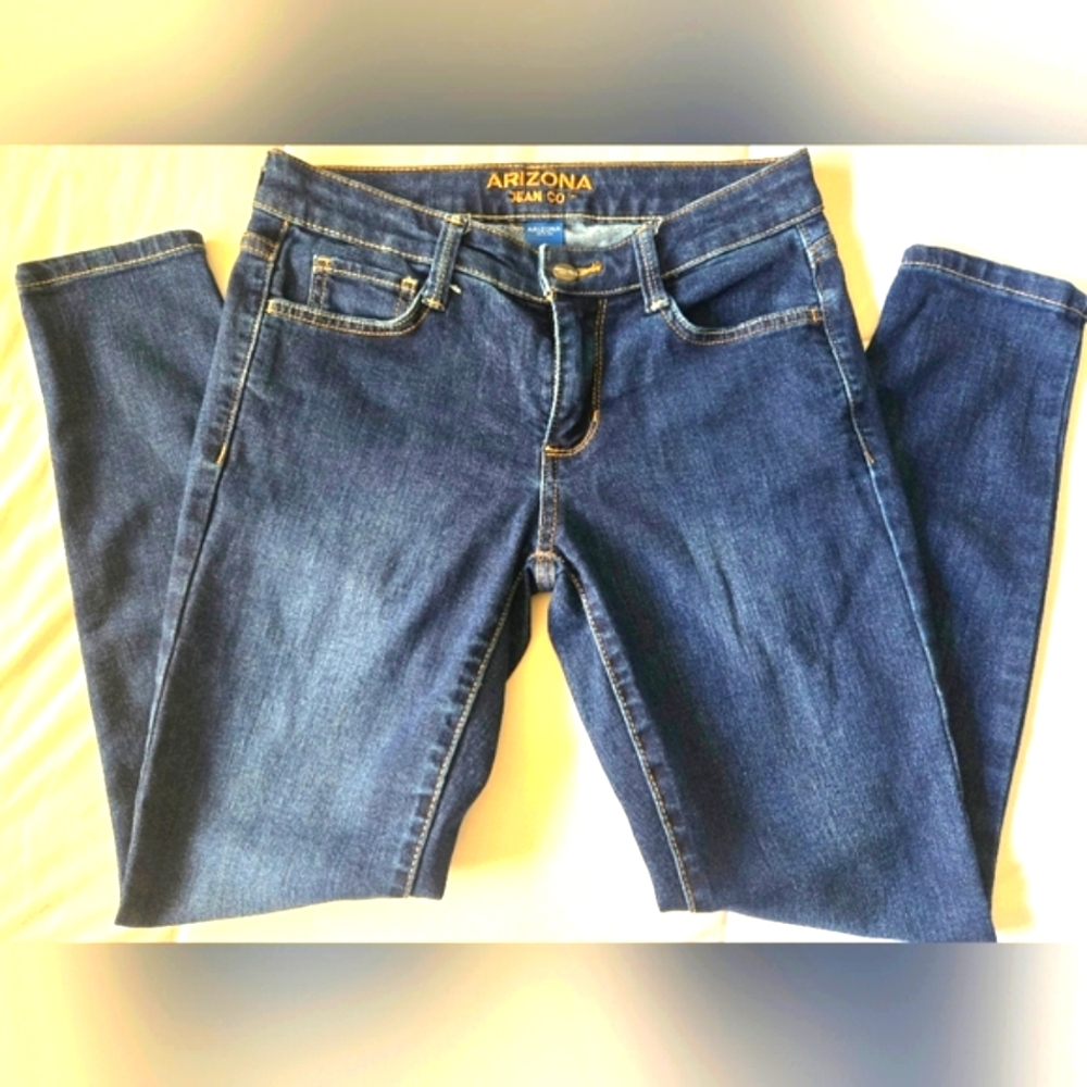 Arizona Jean Company Blue Skinny Jeans Modern Fit Size 1